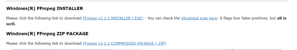 FFmpeg link