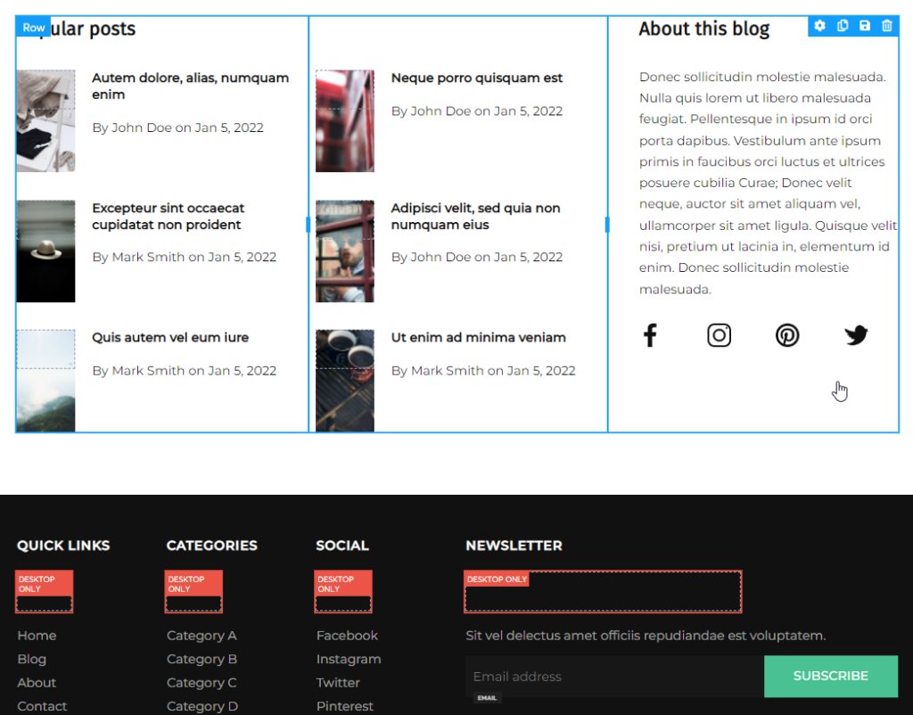 footer blog layout 1