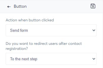 button clicked action