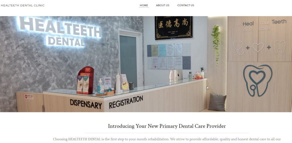 dental website